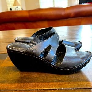 Born black platform shoes